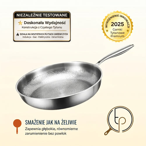 Patelnia z czystego tytanu
